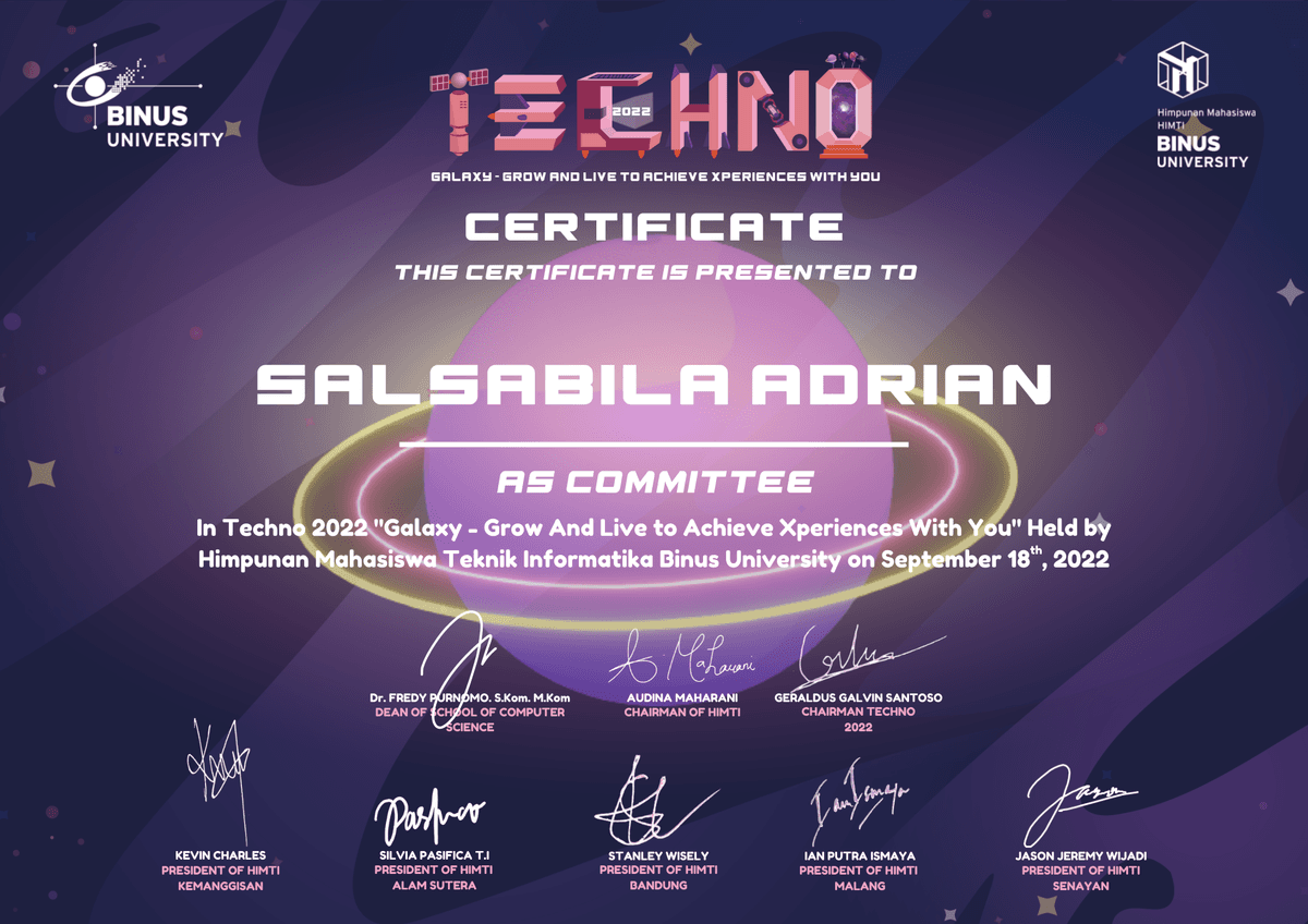 Certificate 1